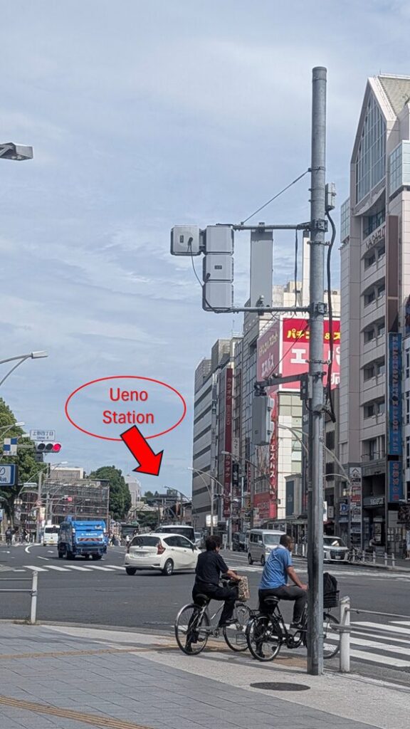 道順　上野駅　仲町通り　御徒町