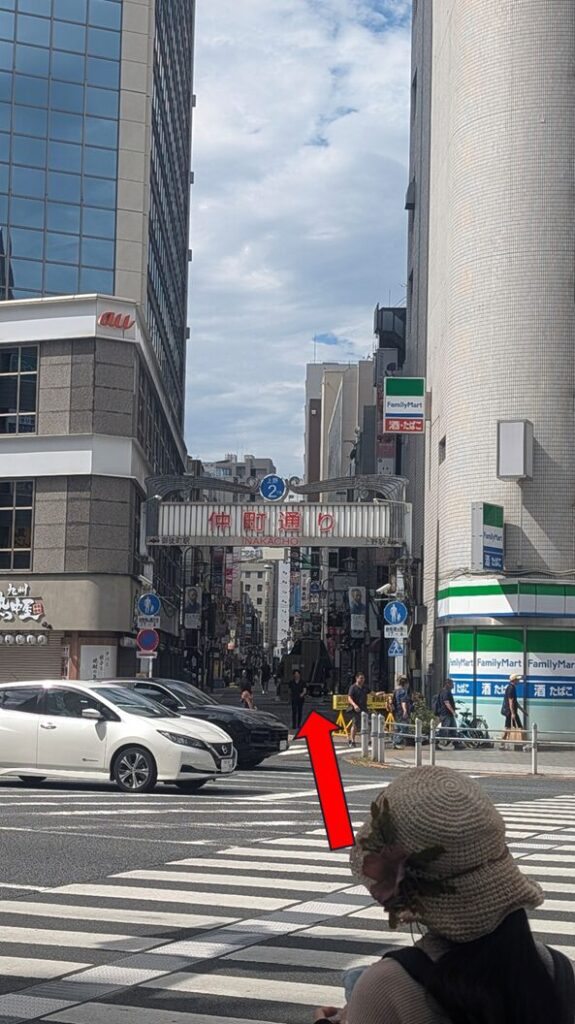 道順　上野駅　仲町通り　御徒町