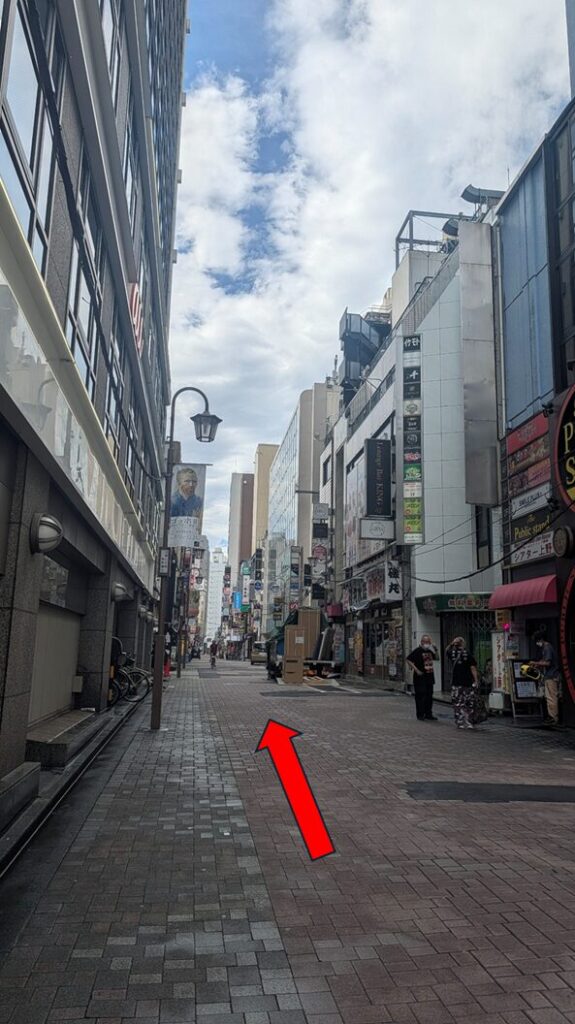 道順　上野駅　仲町通り　御徒町