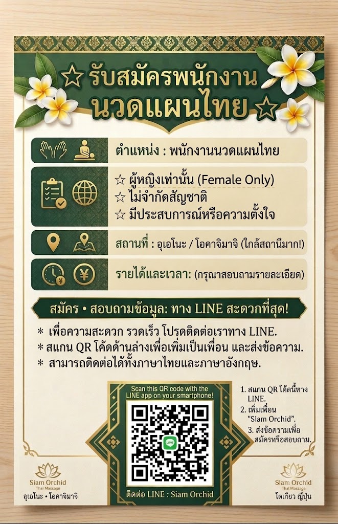 StaffWanted　รับสมัครพนักงาน
